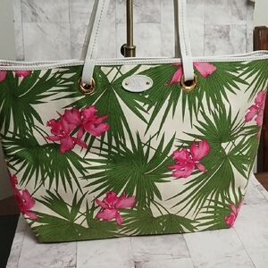Celine Tropical Floral Tote Bag